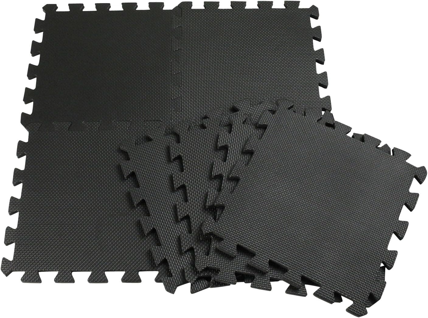 昭和化学 ジョイントマット EVA 30 8枚入り ブラック 30 x 30 x 1.2cm