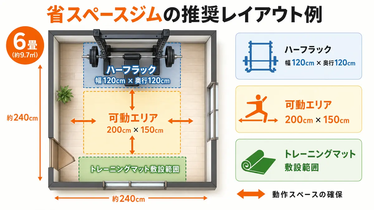 【省スペース型ホームジム】狭い部屋でも実現できる設計ガイド