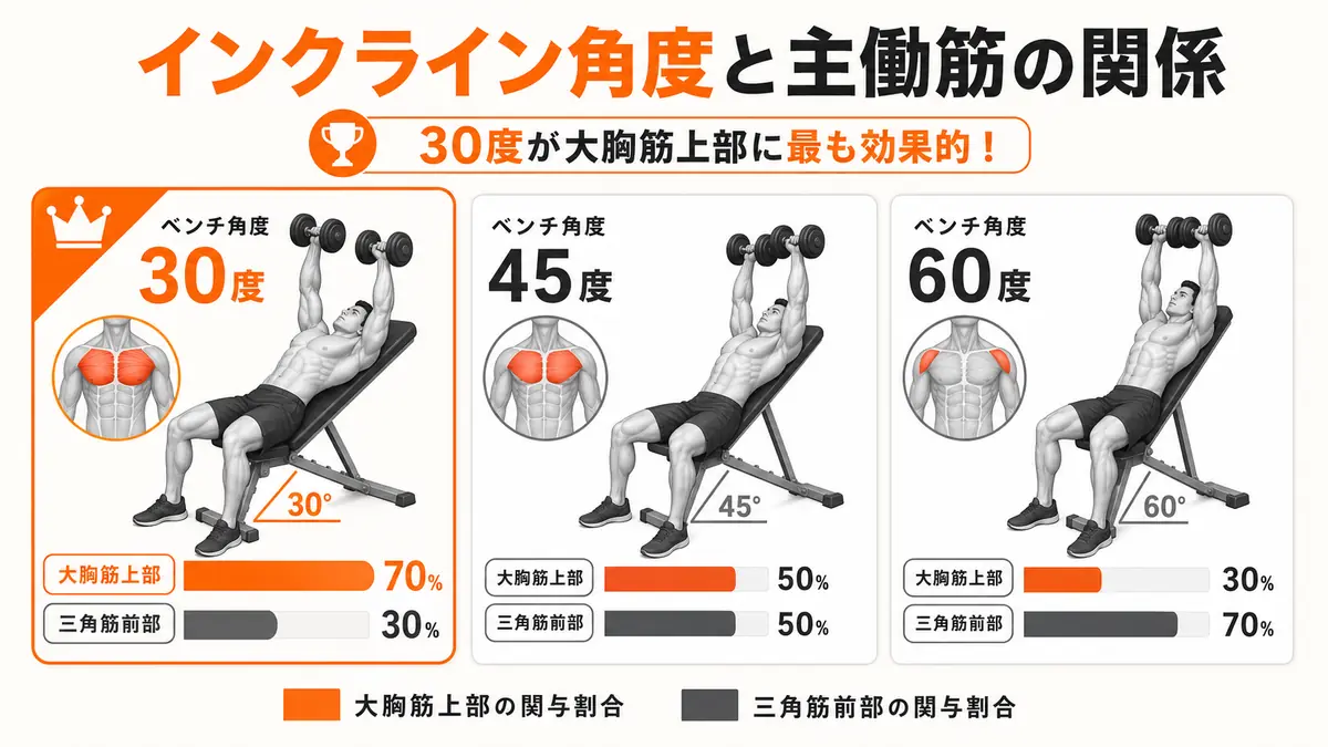 ダンベルインクラインベンチプレスの正しいやり方と器具の選び方