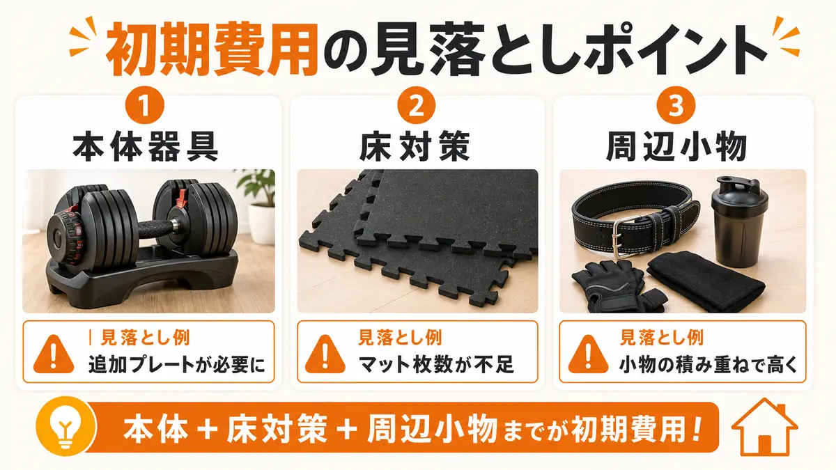 可変式ダンベル 選び方 重量 目安で失敗しない自宅トレ環境の作り方