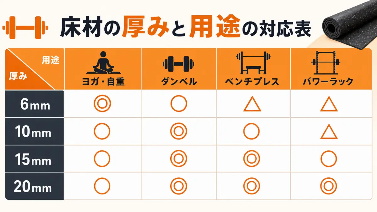 ホームジム床材おすすめガイド|選び方と予算別比較