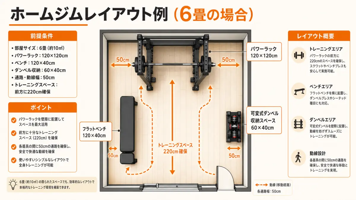 パワーラックでホームジムを作る完全ガイド|必要スペース・予算・選び方