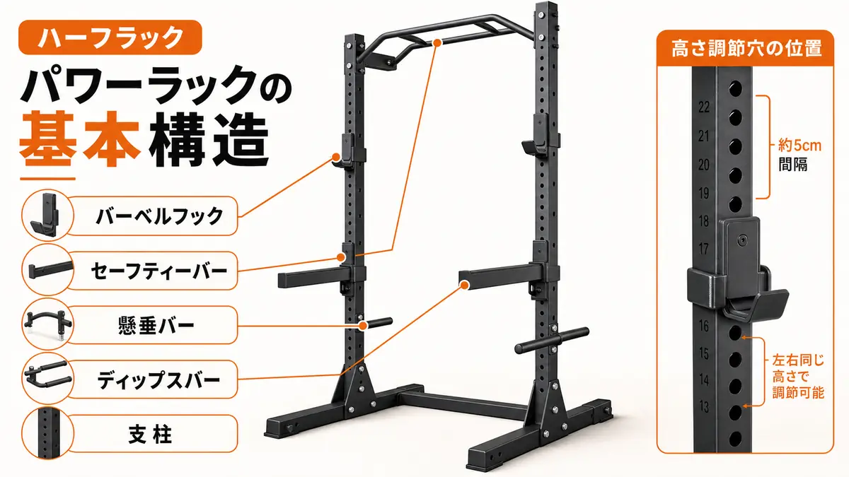 パワーラックの選び方完全ガイド|自宅ジムに最適な1台を見つける方法